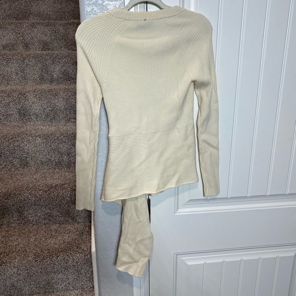 3.1 Phillip Lim Ribbed Sweater With Waist Tie - Picture 3 of 8